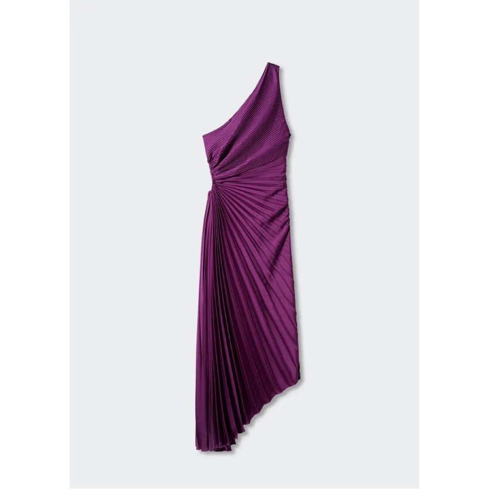 Mango Asymmetrical Purple Dress - Picture 7 of 7